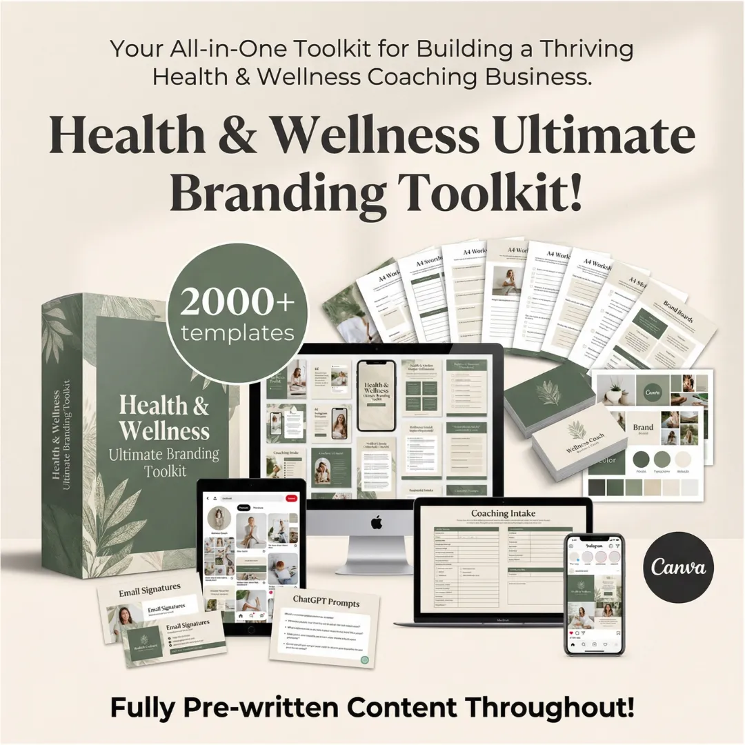 Health and Wellness Branding Toolkit Hero
